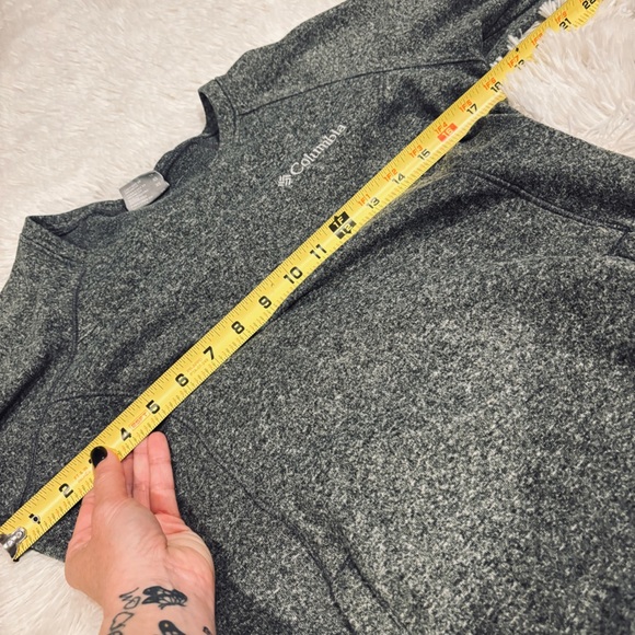 COLUMBIA marled gray woman’s pullover long sleeve w/pockets Size XS - Picture 4 of 10